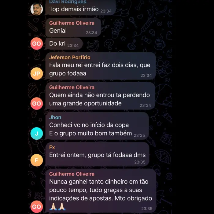 Depoimento de aluno da Comunidade